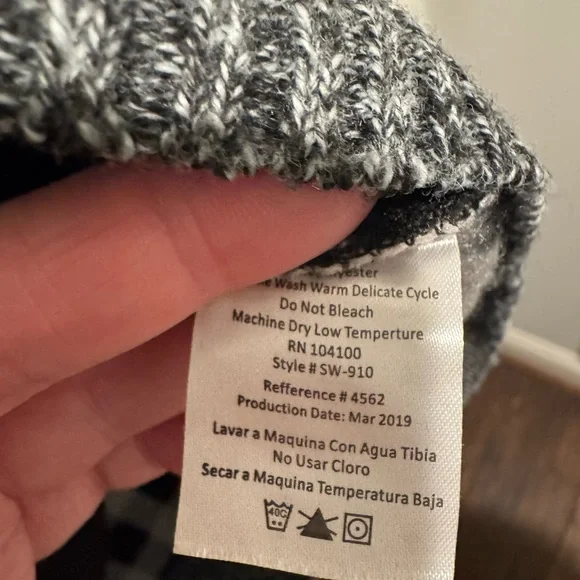 Mens Gioberti Gray Full Zip Quilted Sweater Jacket Size L - Picture 8 of 14